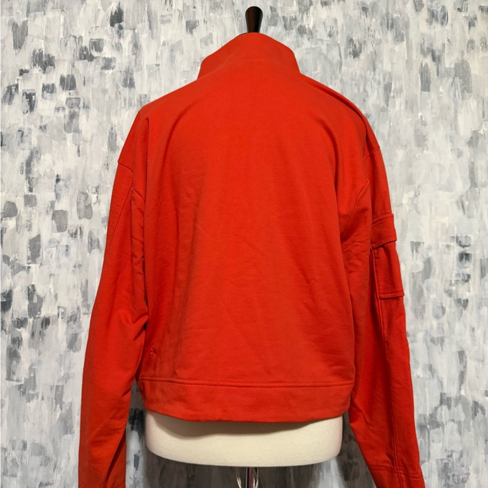 Athleta Red Orange Pullover - image 2